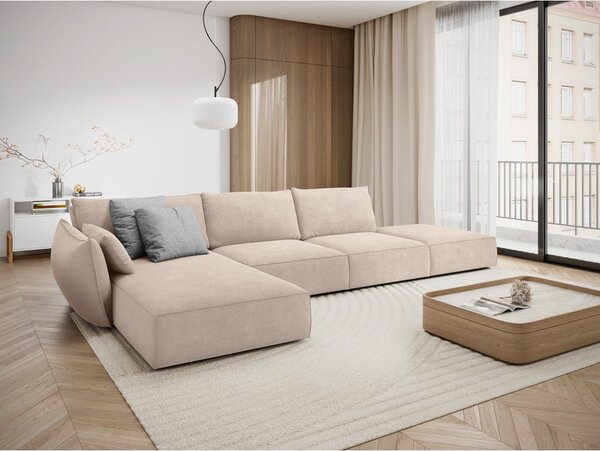 Béžová rohová pohovka (levý roh) Vanda – Mazzini Sofas