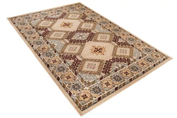 Makro Abra Klasický kusový koberec EUFRAT C031A světle béžový Rozměr: 160x230 cm