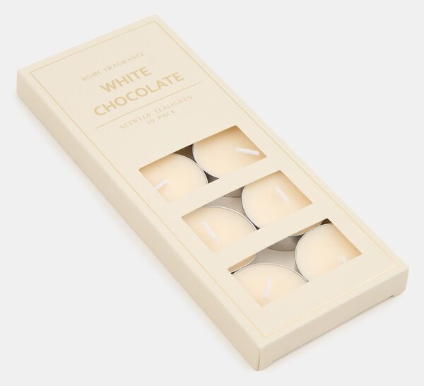Sinsay - Čajové svíčky 10 pack White Chockolate - bílá