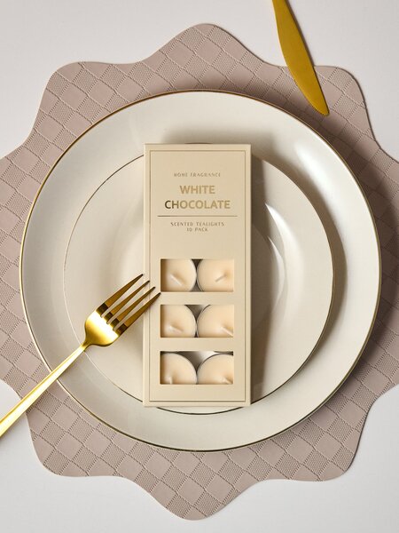 Sinsay - Čajové svíčky 10 pack White Chockolate - bílá