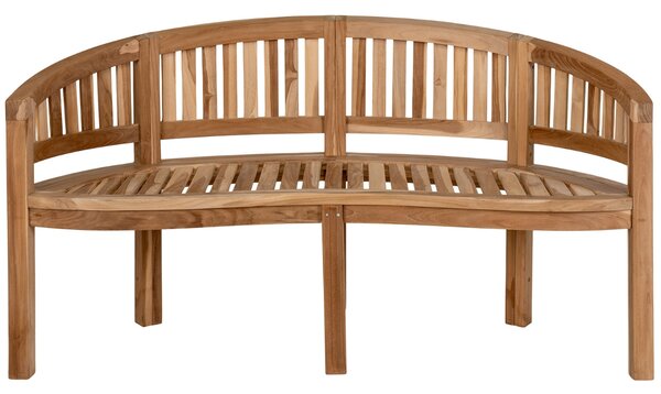 Nordic Living Hnědá teaková zahradní lavice Eryen 150 cm