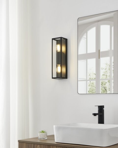 Eglo 99124 - Koupelnové nástěnné svítidlo AMEZOLA 2xE27/60W/230V IP44