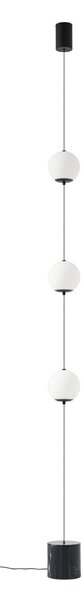Stojací Lampa Lucande, Darrow, stmívatelné, Bílá, Obývací pokoj, Sklo, Moderní