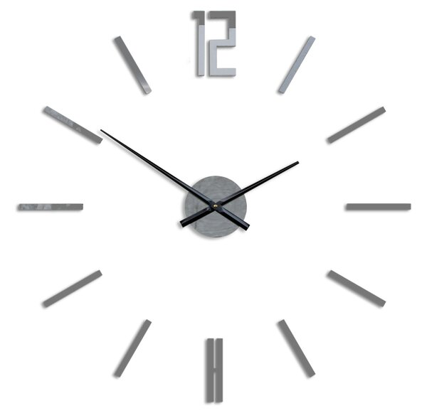 Moderní nástěnné hodiny CARLO GRAY (nalepovací hodiny na stěnu)