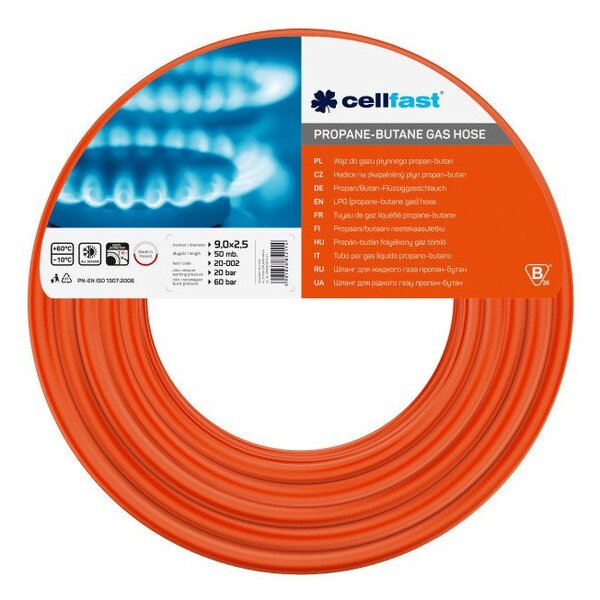 Cellfast Hadice na proban-butan 9,0 x 2,5mm x 25m 20-040-CF