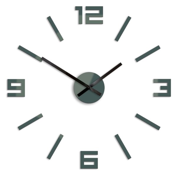 Moderní nástěnné hodiny ARABIC GRAY (nalepovací hodiny na stěnu)