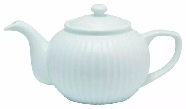 Porcelánová konvička na čaj světle modrá