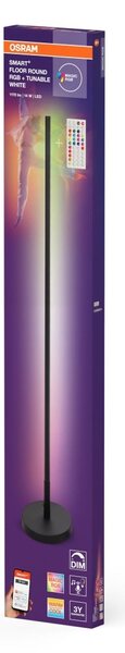 Černá stojací lampa 14 W Laditelná bílá