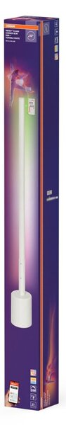 Chytré stojací rohové svítidlo WiFi, Bílá, RGB+TW