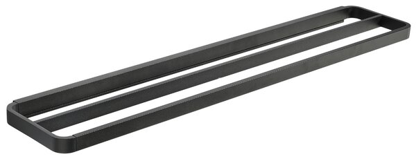 Zone Denmark Černý kovový dvojitý držák na ručníky Rim 70 cm