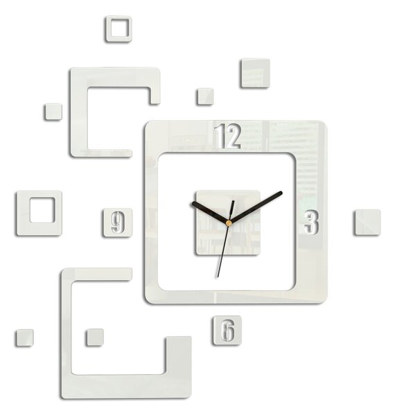 Moderní nástěnné hodiny TRIO (nalepovací hodiny na stěnu)