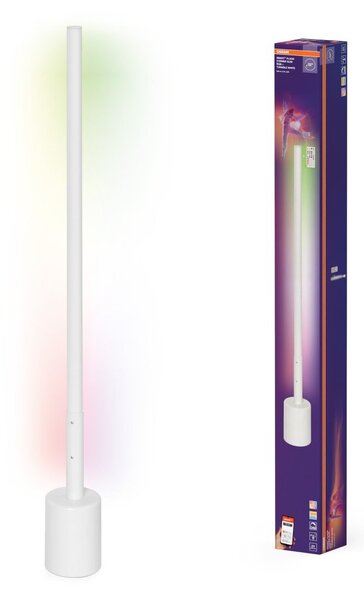 Chytré stojací rohové svítidlo WiFi, Bílá, RGB+TW