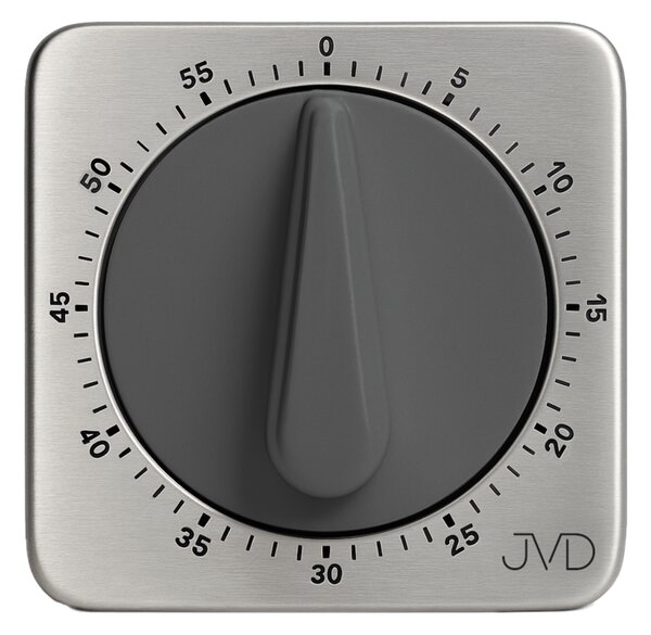 JVD Stříbrná kuchyňská mechanická minutka JVD DM79.2