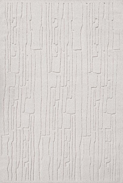 Kusový koberec vlněný Agnella Morphic Rifts V světle šedý Rozměr: 133x195 cm