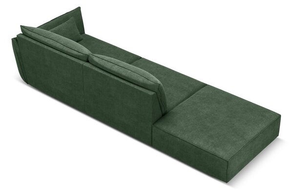 Tmavě zelená lenoška (pravý roh) Vanda – Mazzini Sofas