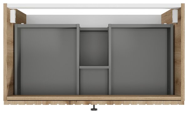 SKŘÍŇKA S UMYVADLEM, barvy dubu, barvy dubu, 80 cm MID.YOU - Koupelnové série, Online Only