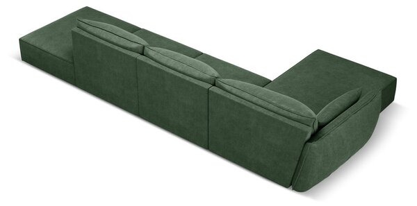 Tmavě zelená rohová pohovka (levý roh) Vanda – Mazzini Sofas
