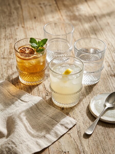 Sinsay - Sada sklenic s rýhováním 4 pack - clear