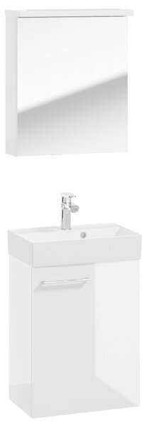 KOUPELNA PRO HOSTY, vysoce lesklá bílá, 50 cm MID.YOU - Koupelnové série, Online Only