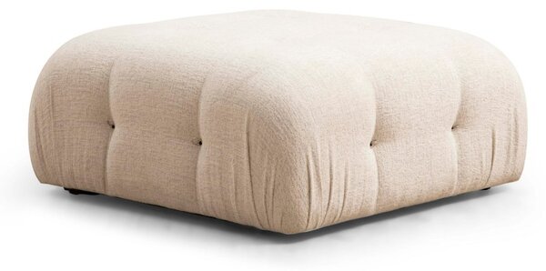 Hanah Home Rohová modulární sedací souprava Bubble 288 cm s taburetem bouclé krémová