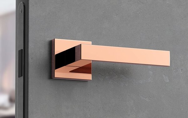 Klika Cube Q Slim - měď PVD (komplet 2ks)