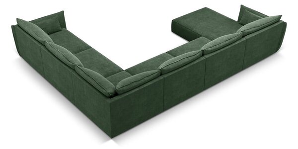 Tmavě zelená rohová pohovka (pravý roh) Vanda – Mazzini Sofas