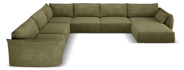 Zelená rohová pohovka (levý roh) Vanda – Mazzini Sofas