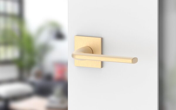 Klika Bella Q Slim - kartáčovaná mosaz (komplet 2ks)