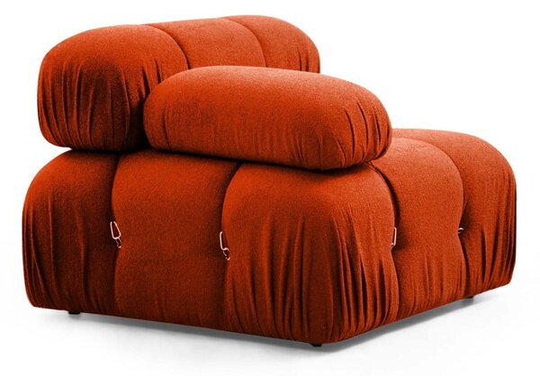 Hanah Home Rohová modulární sedací souprava Bubble 288 cm s taburetem cihlová