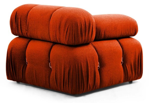 Hanah Home Rohová modulární sedací souprava Bubble 288 cm s taburetem cihlová