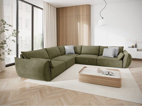 Zelená rohová pohovka (variabilní) Vanda – Mazzini Sofas
