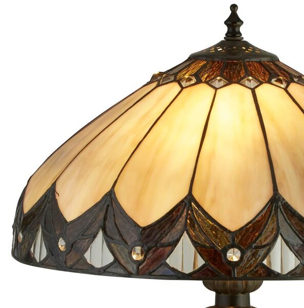 Vitrážová stolní lampa Tiffany PEARL