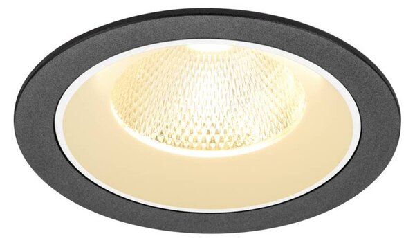 BIG WHITE SLV NUMINOS L Stropní vestavné svítidlo, 3000 K, 20°, IP20, kulaté, černé / bílé 1009775