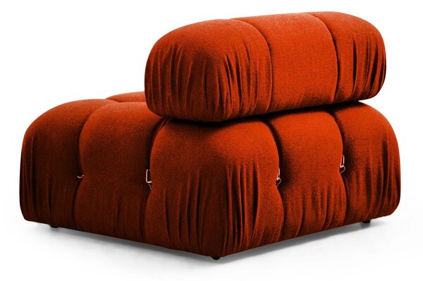 Hanah Home Rohová modulární sedací souprava Bubble 288 cm s taburetem cihlová