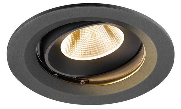 BIG WHITE SLV NUMINOS MOVE M Stropní vestavné svítidlo, 2700 K, 20°, IP20, kulaté, černé 1009649