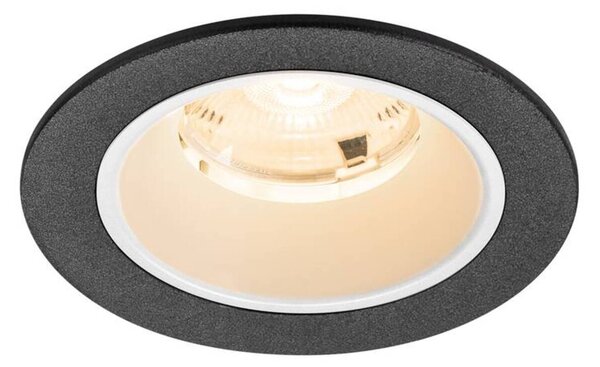 BIG WHITE SLV NUMINOS S Stropní vestavné svítidlo, 2700 K, 20°, IP20, kulaté, černé / bílé 1009434