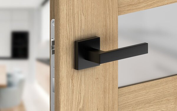 Klika Qubik K - černá (komplet 2ks)