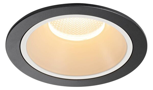 BIG WHITE SLV NUMINOS XL Stropní vestavné svítidlo, 2700 K, 20°, IP20, kulaté, černé / bílé 1009919