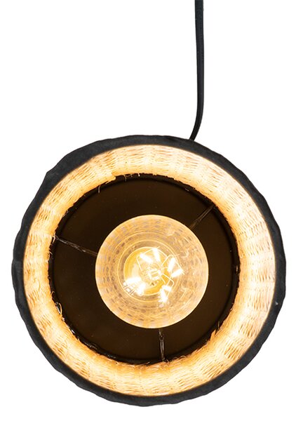 Rustikální stolní lampa z ratanu - Kata