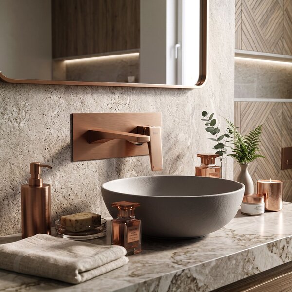Podomítková vanová baterie PREMIUM REA Joe Brush Copper