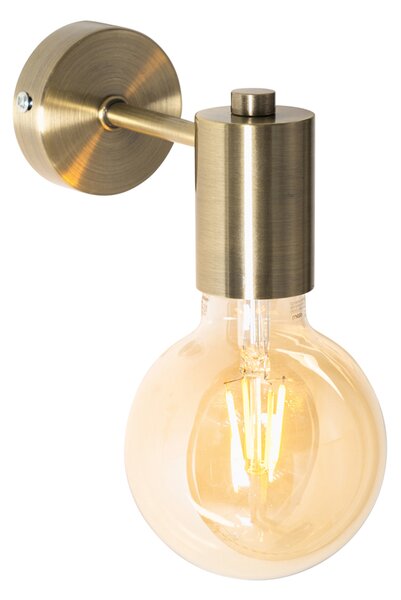 Průmyslová nástěnná lampa bronzová - Facil