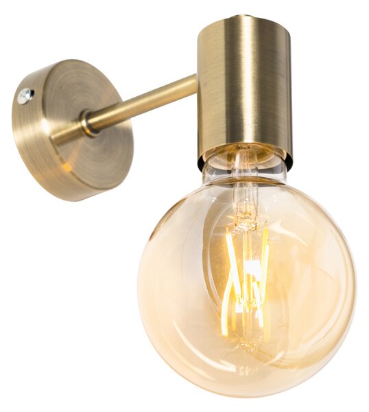 Průmyslová nástěnná lampa bronzová - Facil