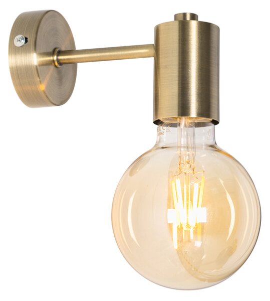 Průmyslová nástěnná lampa bronzová - Facil