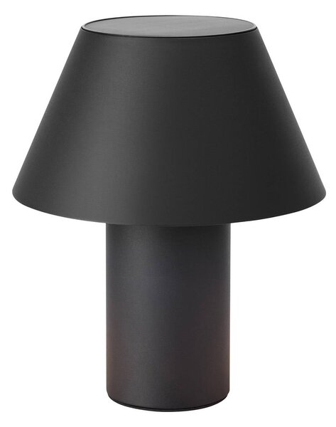 Markslöjd LED solární stolní lampa Vivo, černá, IP44, výška 30 cm, stmívatelné., stmívatelný, Černá, kov, Skandinávský