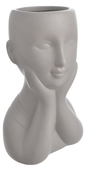Keramický obal na květiny busta 21 cm 60CAN19B101-1_BE