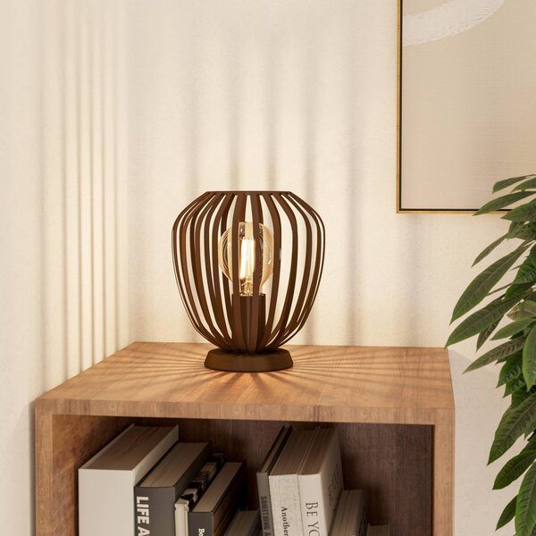 EGLO Stolní lampa Espinal, bronzová kartáčovaná, výška 23 cm, kov E27, Bronz / starožitná mosaz, Obývací pokoj / jídelna, kov, Moderní