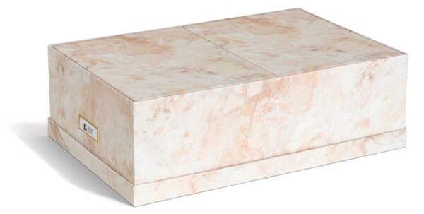 Béžové kartonové úložné boxy v sadě 3 ks s víkem 31x47x15,5 cm Inge Paper Laminate – Bigso