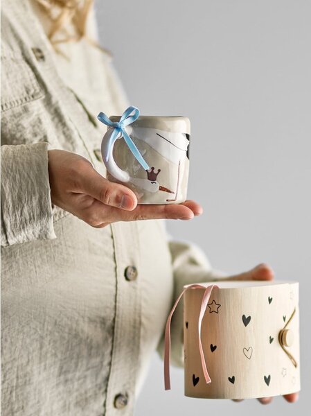 Béžový keramický dětský hrnek 225 ml Bambino – Bloomingville Mini