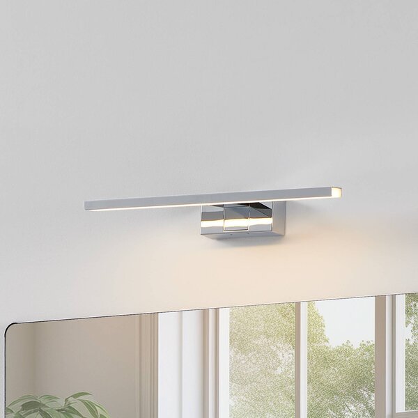EGLO LED nástěnné světlo Conettilla, chromová, šířka 40 cm IP44, Chrom / stříbro, Koupelna, Hliník, Moderní