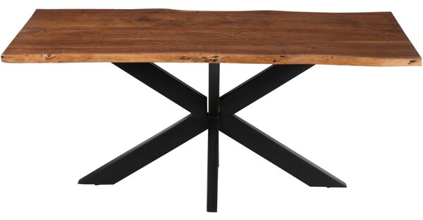 Hnědý akáciový jídelní stůl J-line Gary 180 x 90 cm